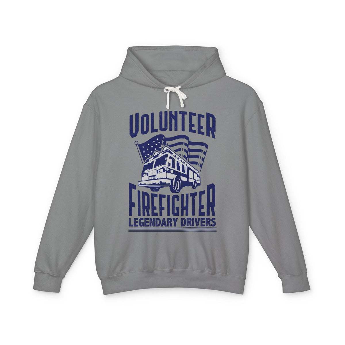 Volunteer Firefighter Legendary Drivers Lightweight Hooded Sweatshirt