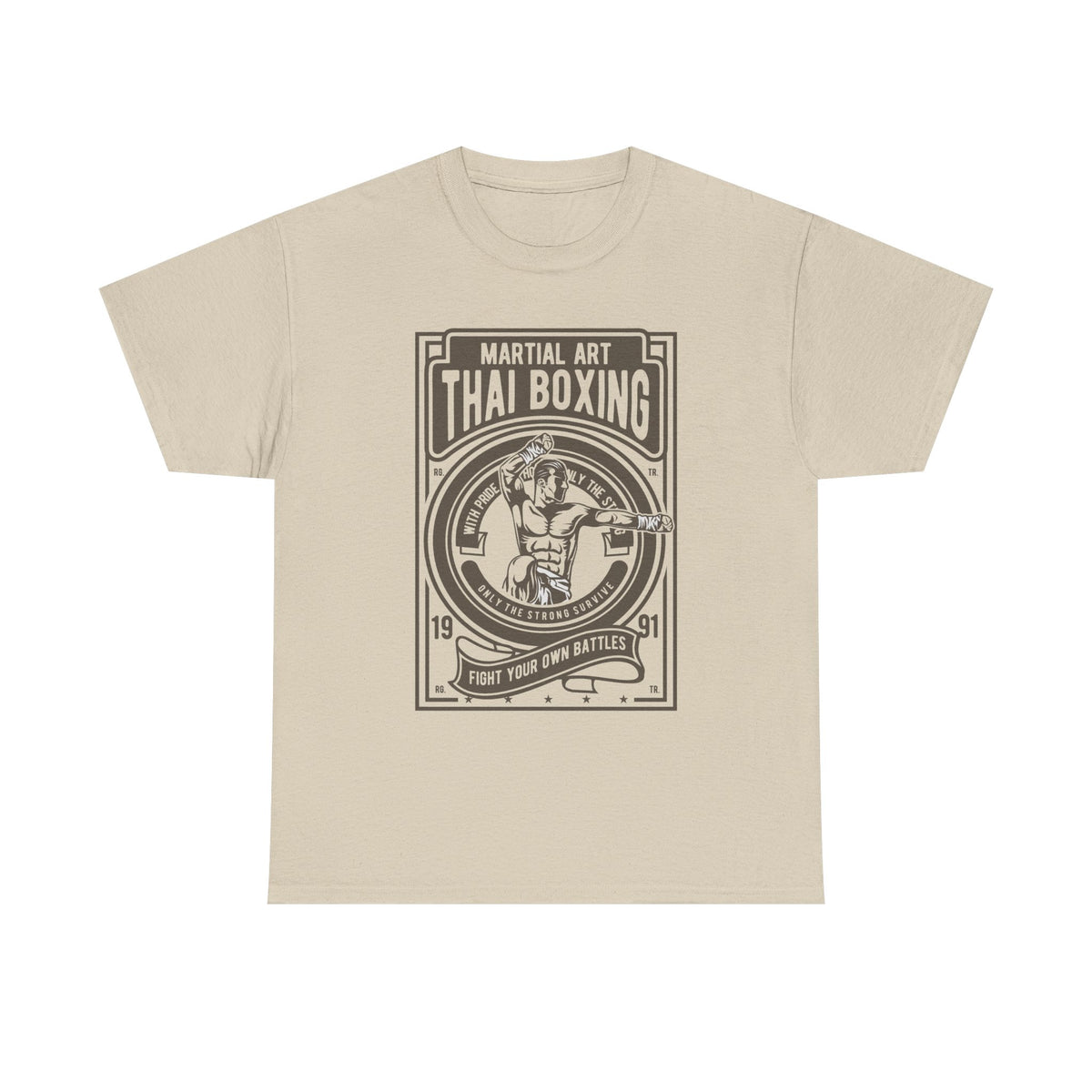 Muay Thai Boxing Vintage Emblem T-Shirt