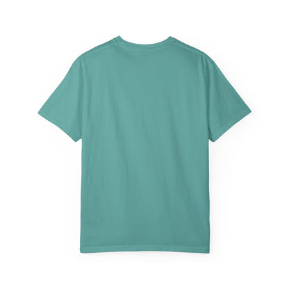 Pink Retro Flower Graphic Garment-Dyed Women's T-Shirt