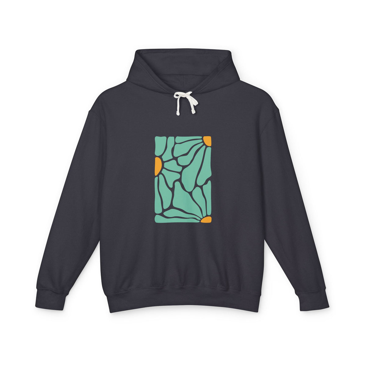 Abstract Botanical Pattern Lightweight Women's Hooded Sweatshirt