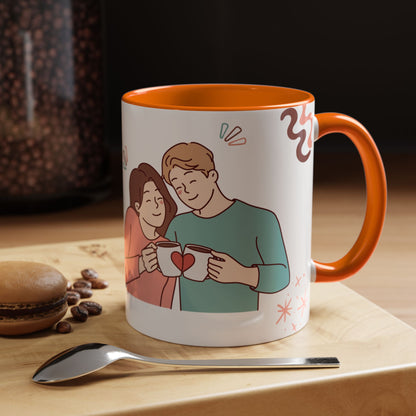 Cute Romantic Heart Design 11oz Mug