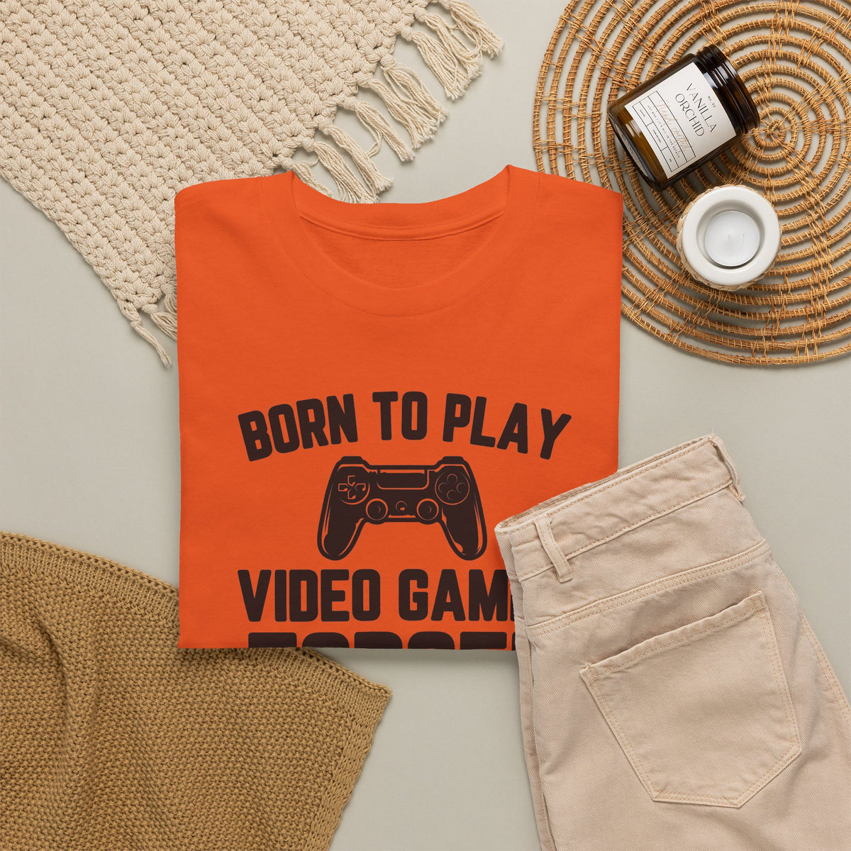 "Born To Play, Forced To Go To School" Video Game T-Shirt