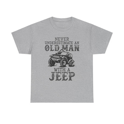 Never Underestimate Old Man With Jeep T-Shirt