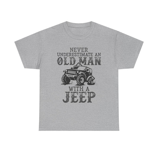 Never Underestimate Old Man With Jeep T-Shirt