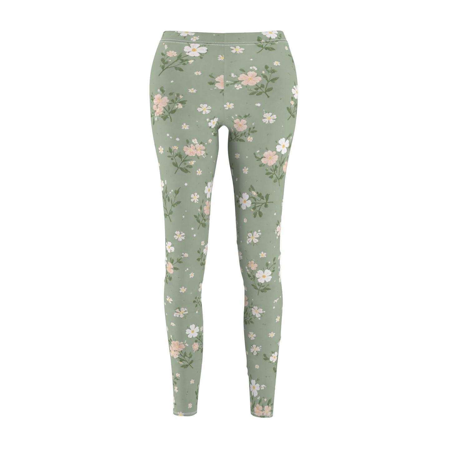 Pastel Blossom Women's Casual Leggings