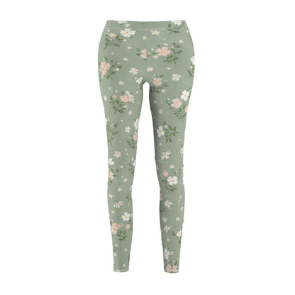 Pastel Blossom Women's Casual Leggings