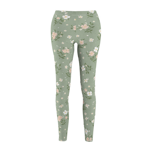 Pastel Blossom Women's Casual Leggings