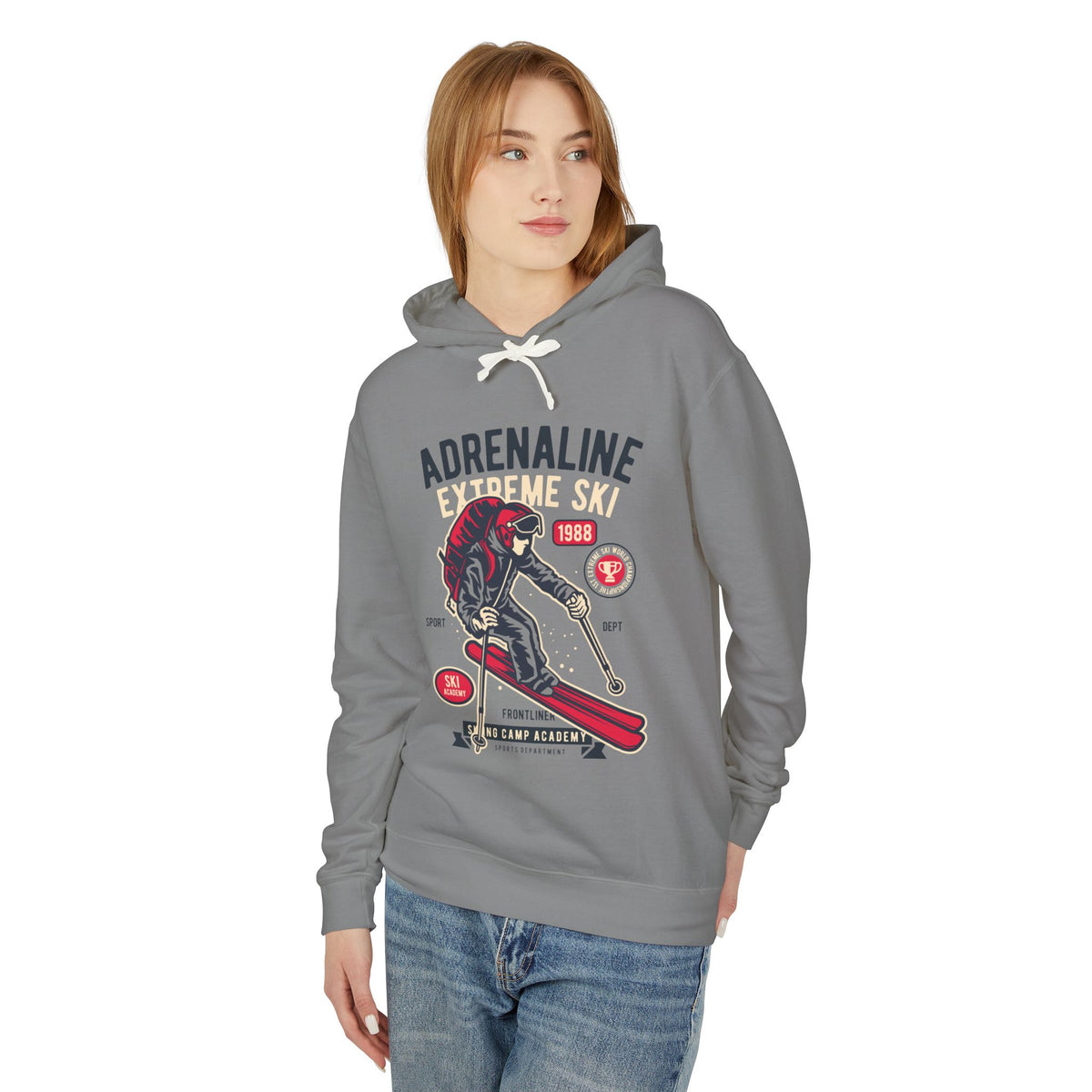 Adrenaline Extreme Ski Lightweight Hooded Sweatshirt