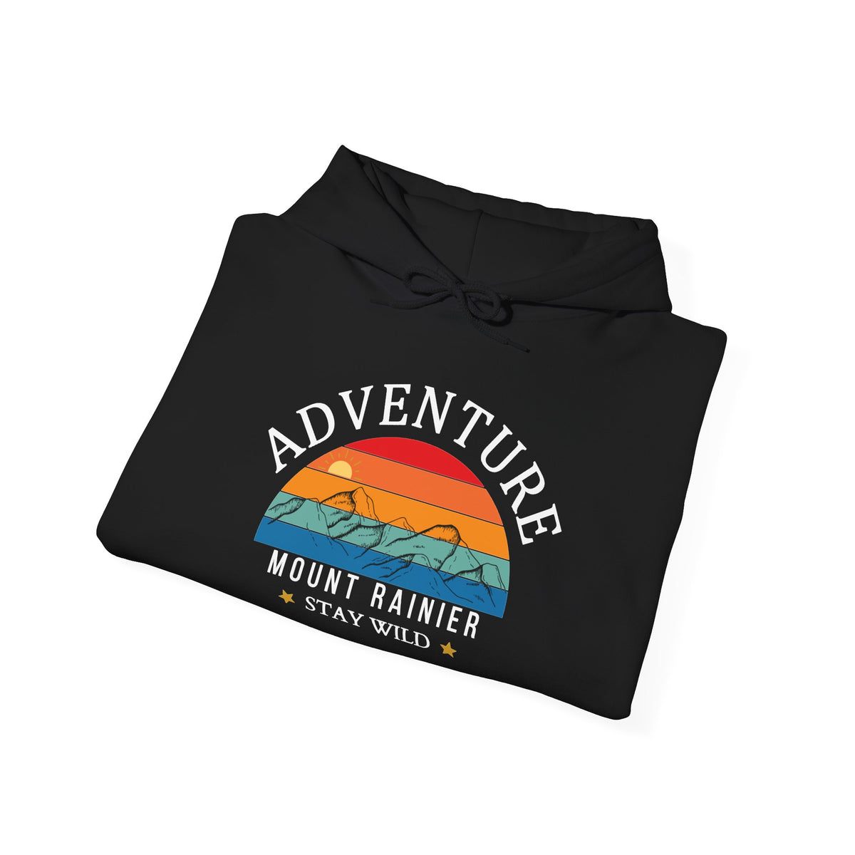 Adventure Mount Rainier "Stay Wild" Heavy Blend Hooded Sweatshirt