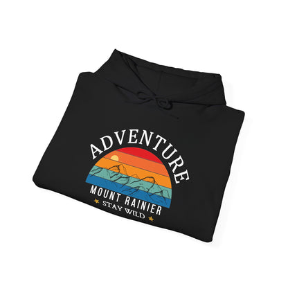 Adventure Mount Rainier "Stay Wild" Heavy Blend Hooded Sweatshirt