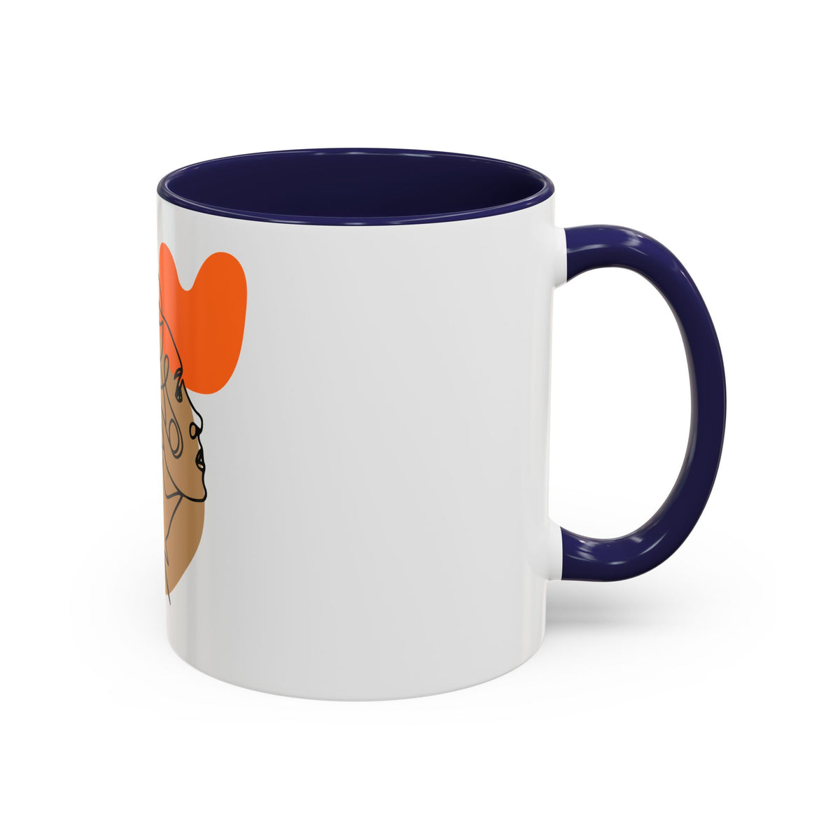Abstract Line Art Woman Accent 110z Mug