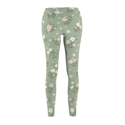 Pastel Blossom Women's Casual Leggings