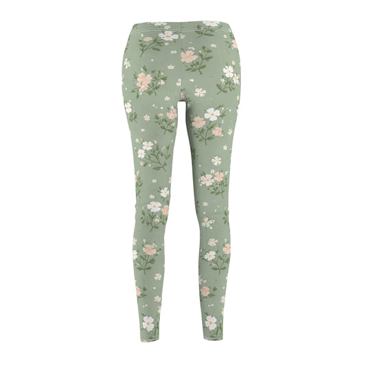 Pastel Blossom Women's Casual Leggings