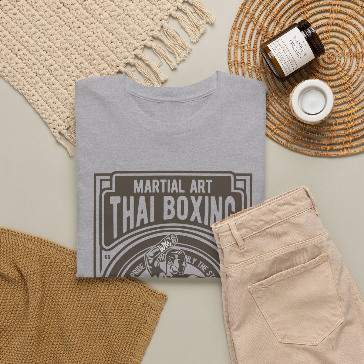 Muay Thai Boxing Vintage Emblem T-Shirt