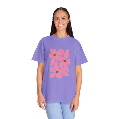 Pink Petal Bloom Garment-Dyed Women's T-Shirt
