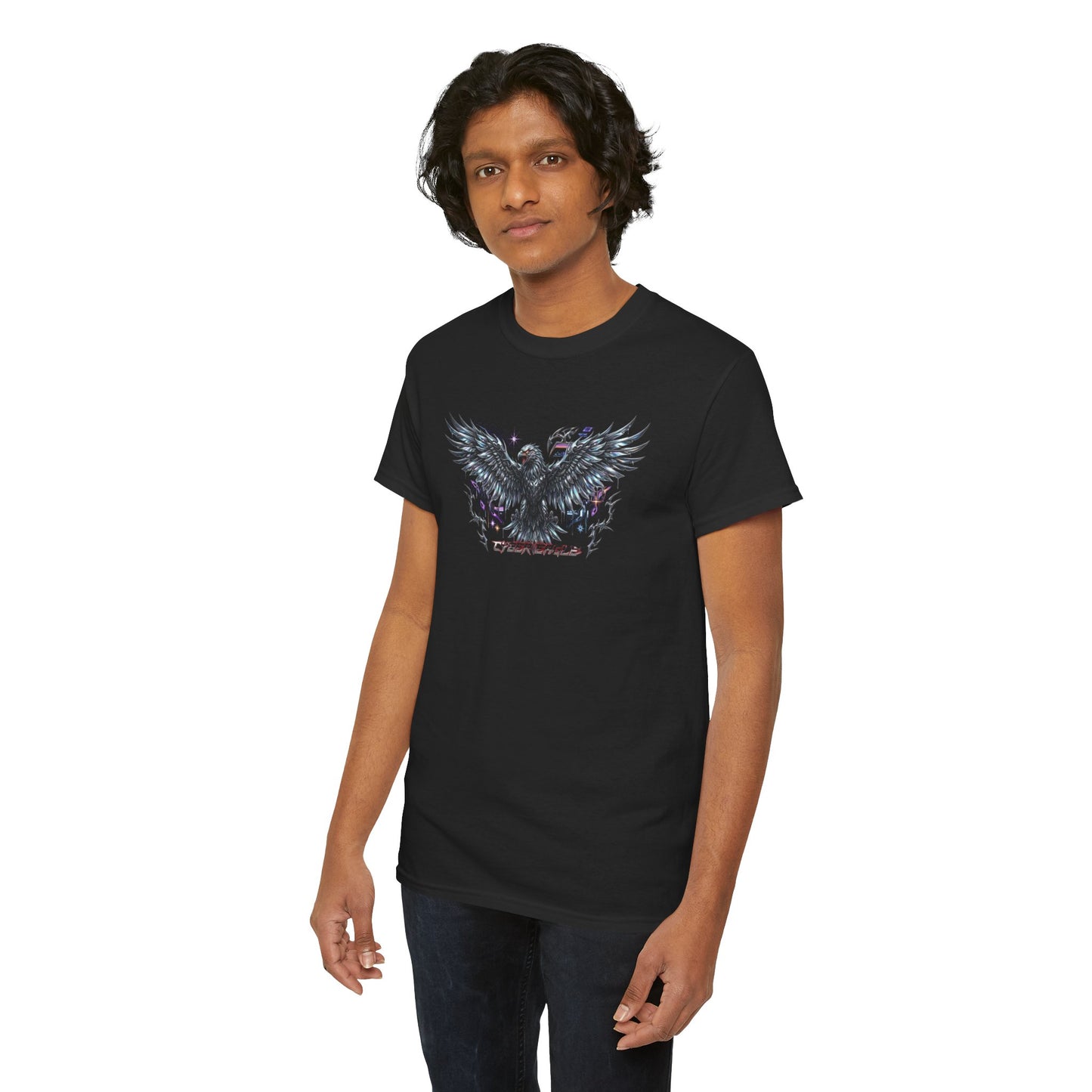 Chrome Eagle Wings Graphic Men's Tee