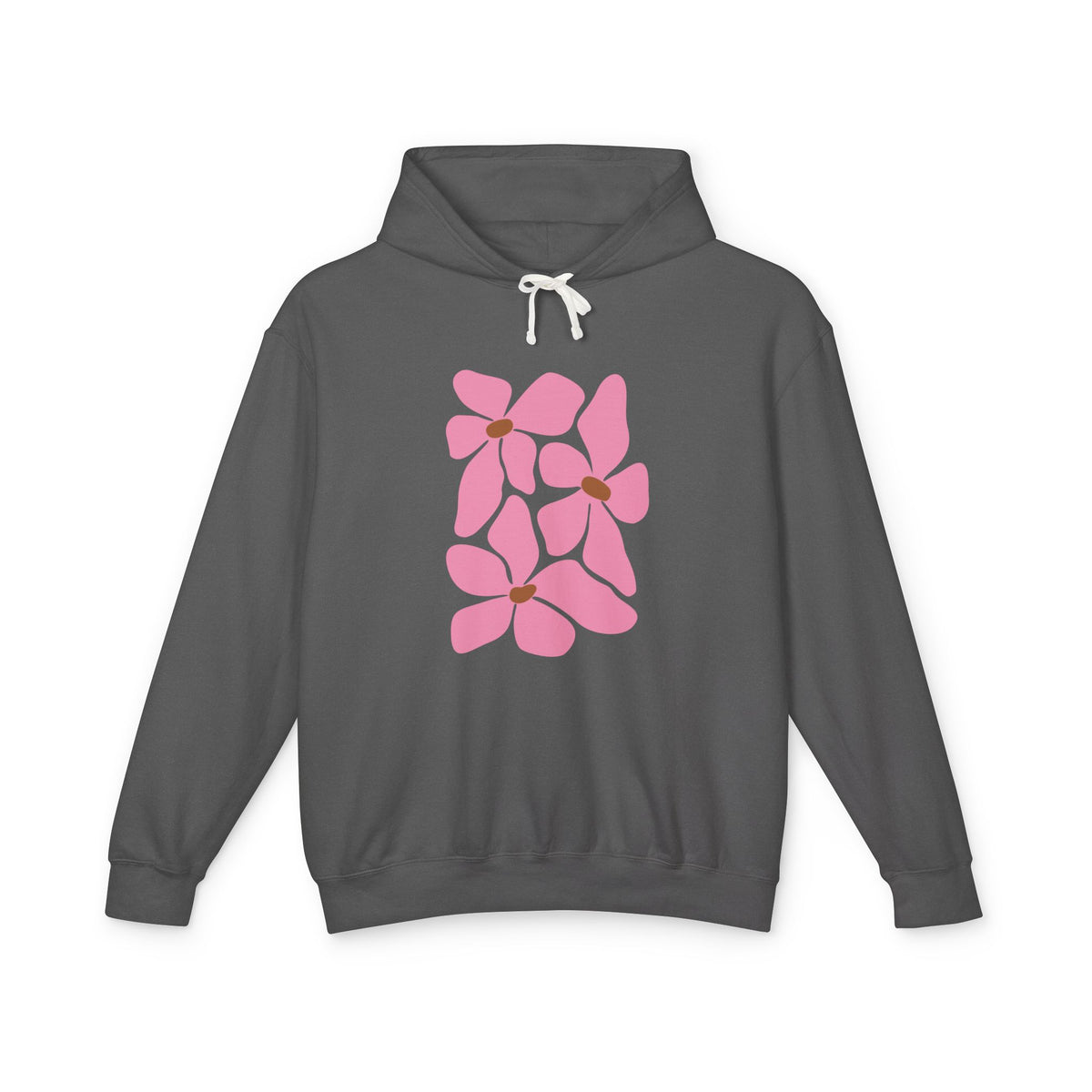 Pink Petal Bloom Lightweight Women's Hooded Sweatshirt