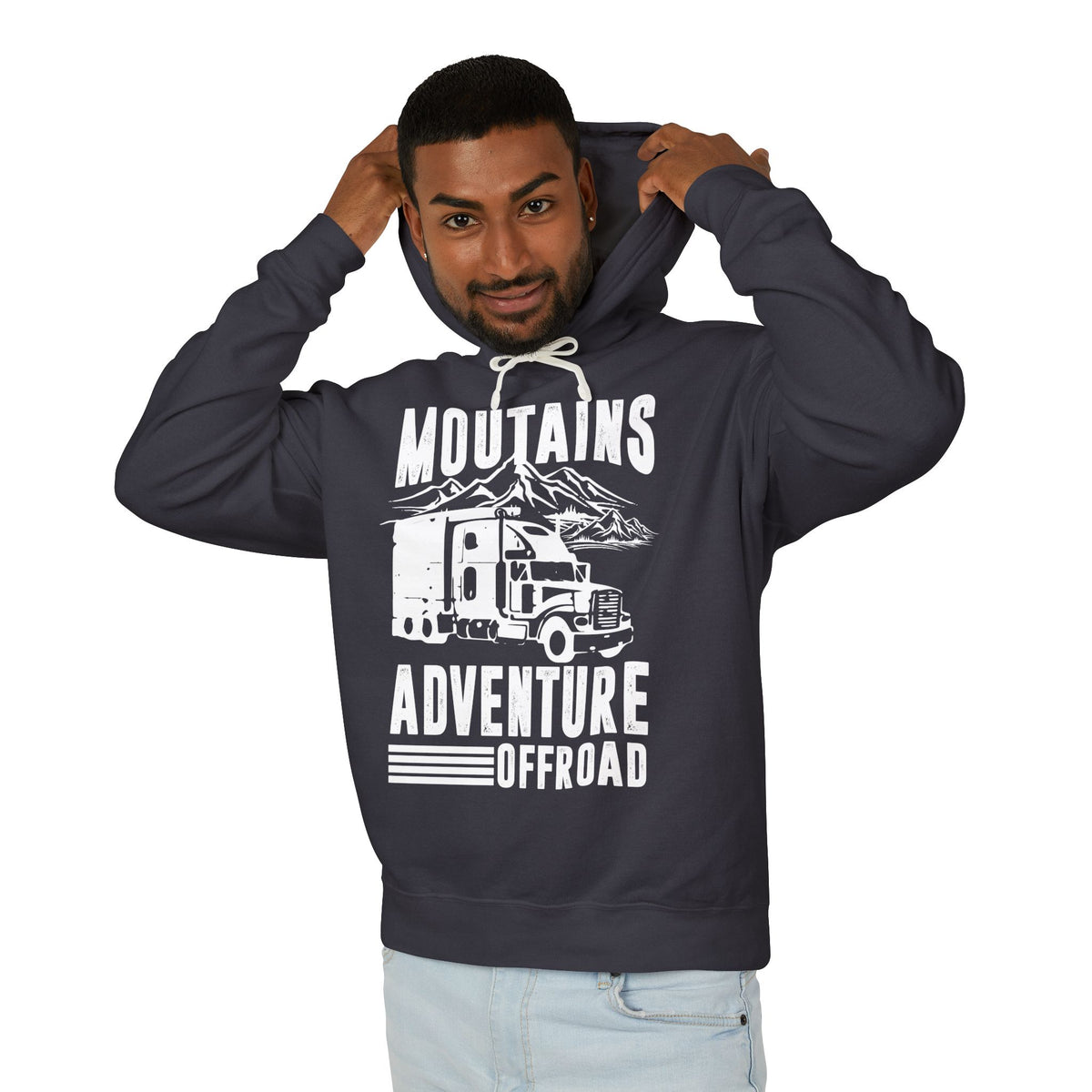 Mountains Adventure Offroad Lightweight Hooded Sweatshirt