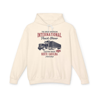 Great American International Truck Show North Carolina Lightweight Hooded Sweatshirt