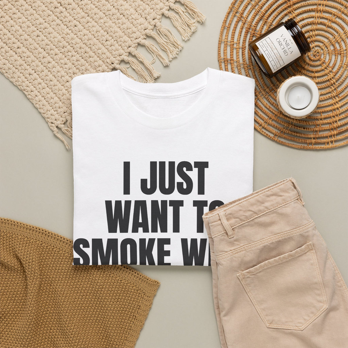 "I Just Want To Smoke Weed And Play Video Games" Graphic T-Shirt