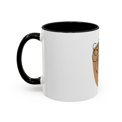 Abstract Line Art Woman Accent 110z Mug
