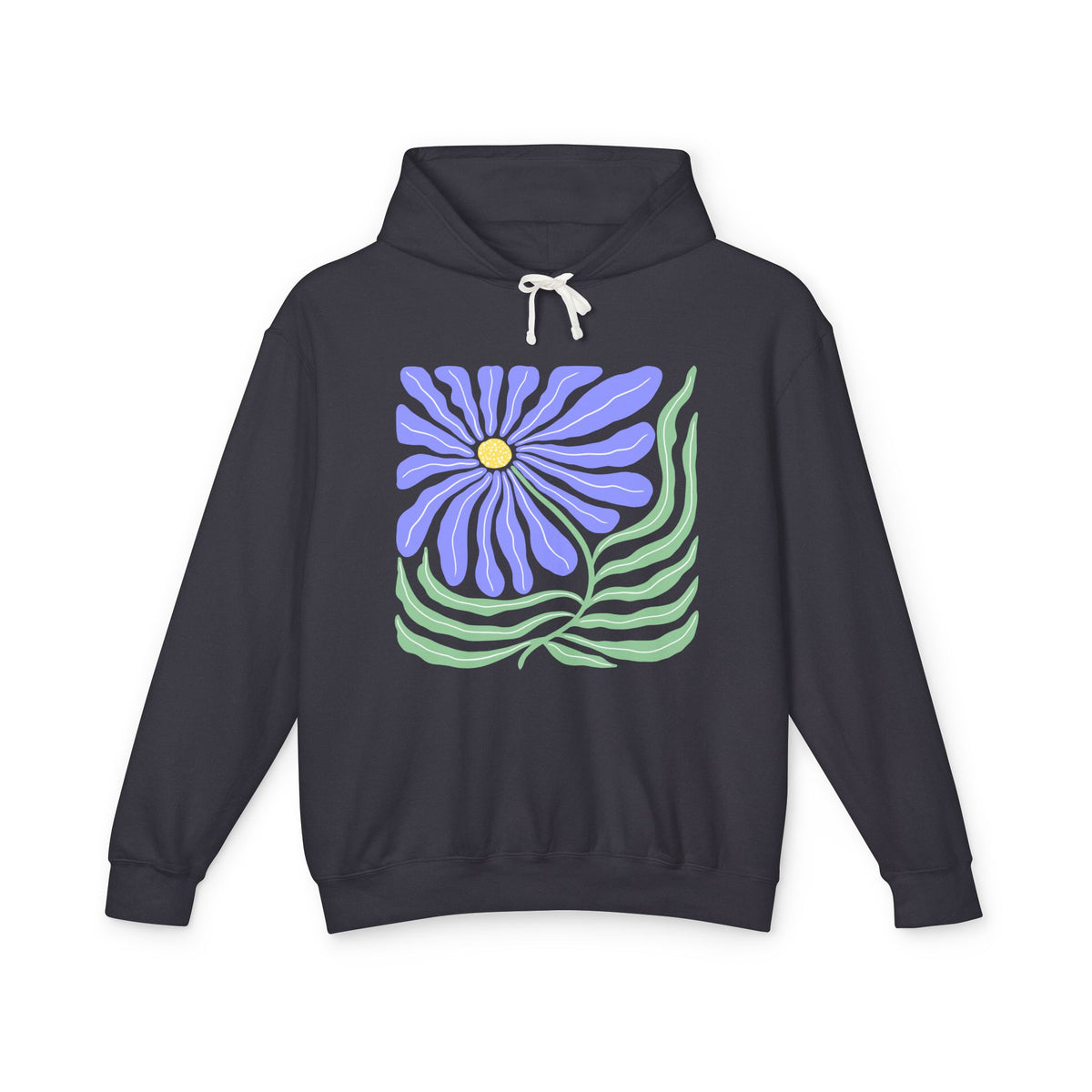 Floral Daisy Lightweight Women's Hooded Sweatshirt