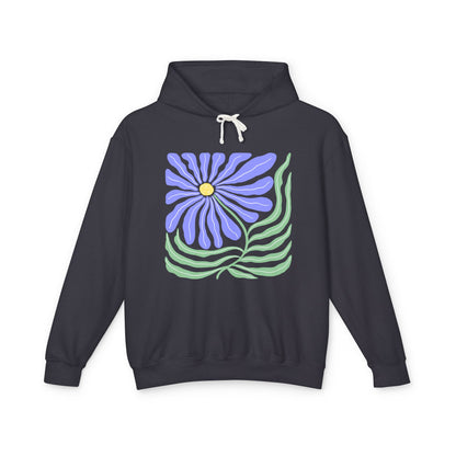 Floral Daisy Lightweight Women's Hooded Sweatshirt