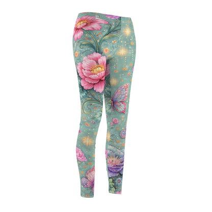 Floral Butterfly Women's Casual Leggings
