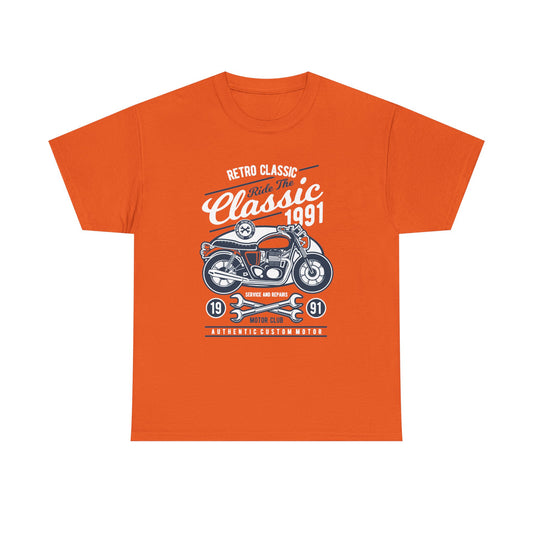 Classic 1991 Motorcycle Vintage Graphic T-Shirt