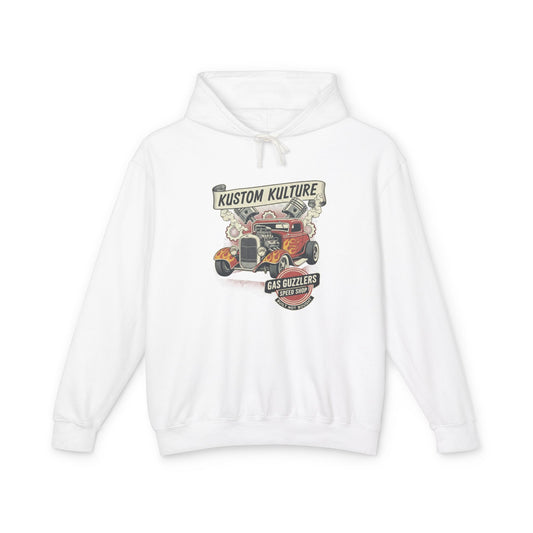 Kustom Kulture Gas Guzzlers Lightweight Hooded Sweatshirt