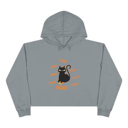 Pew! Cat Crop Hoodie