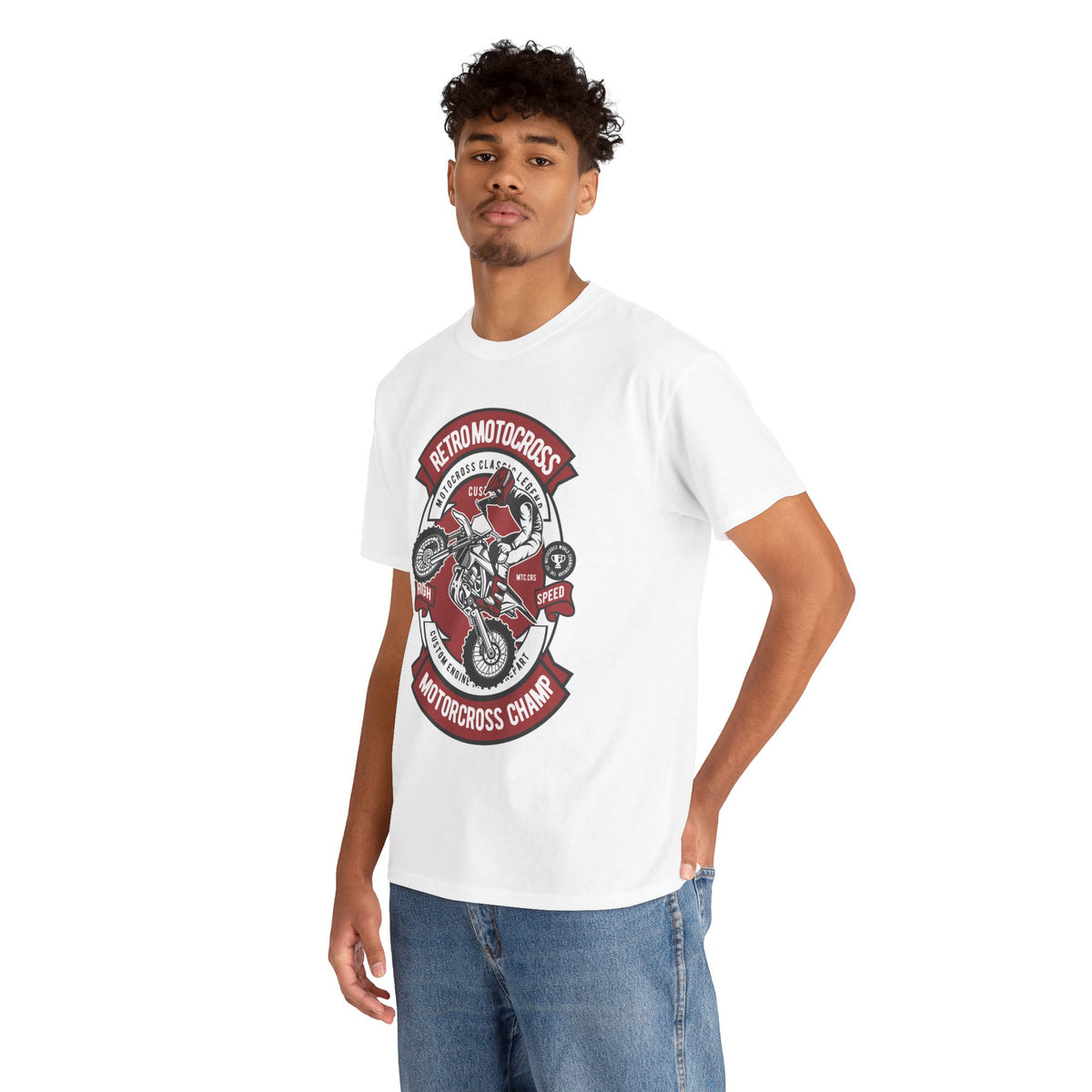 Retro Motocross Champion Motorcycle Racing T-Shirt