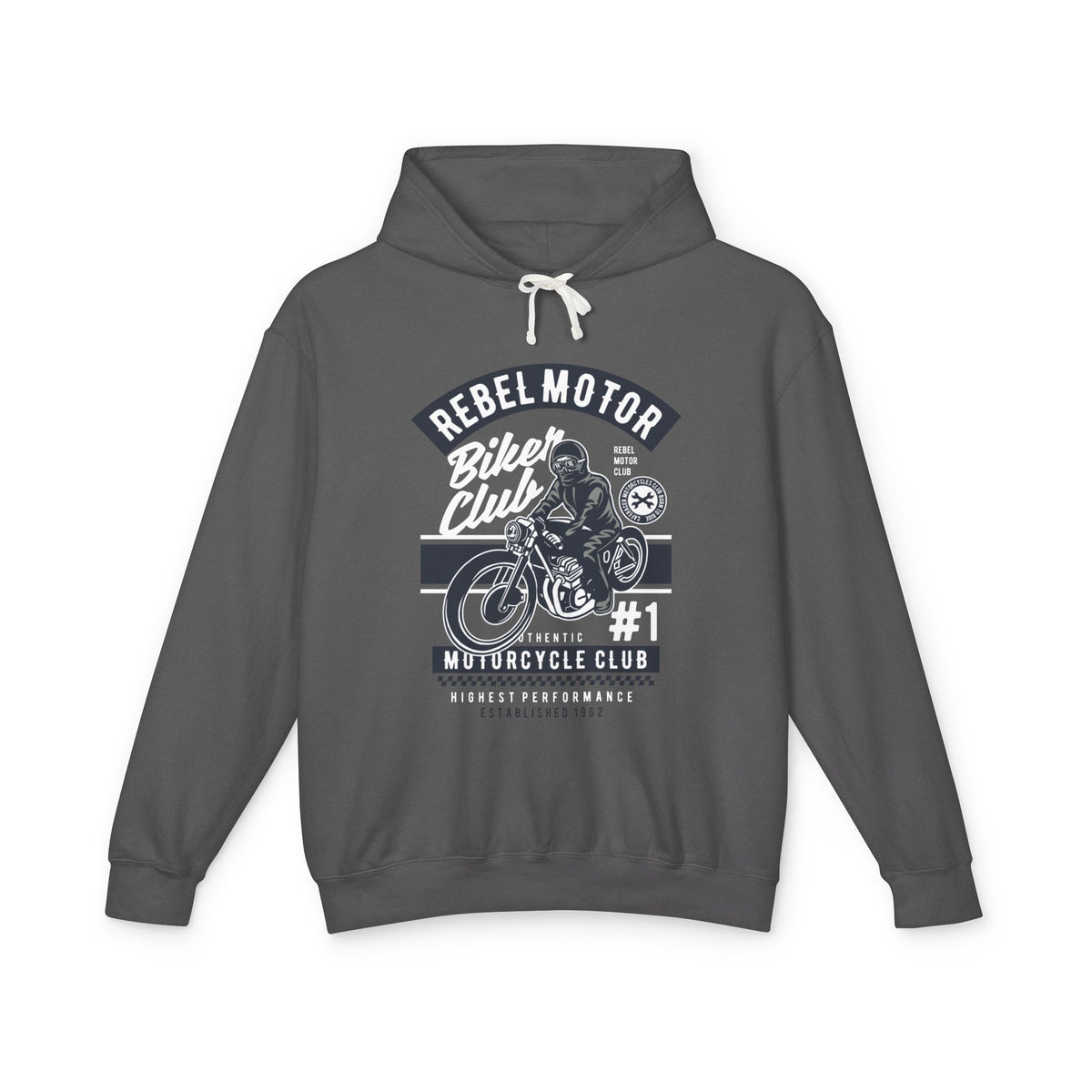 Rebel Motor Bike Club Lightweight Hooded Sweatshirt