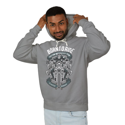 Born To Ride Motorcycle Lightweight Hooded Sweatshirt