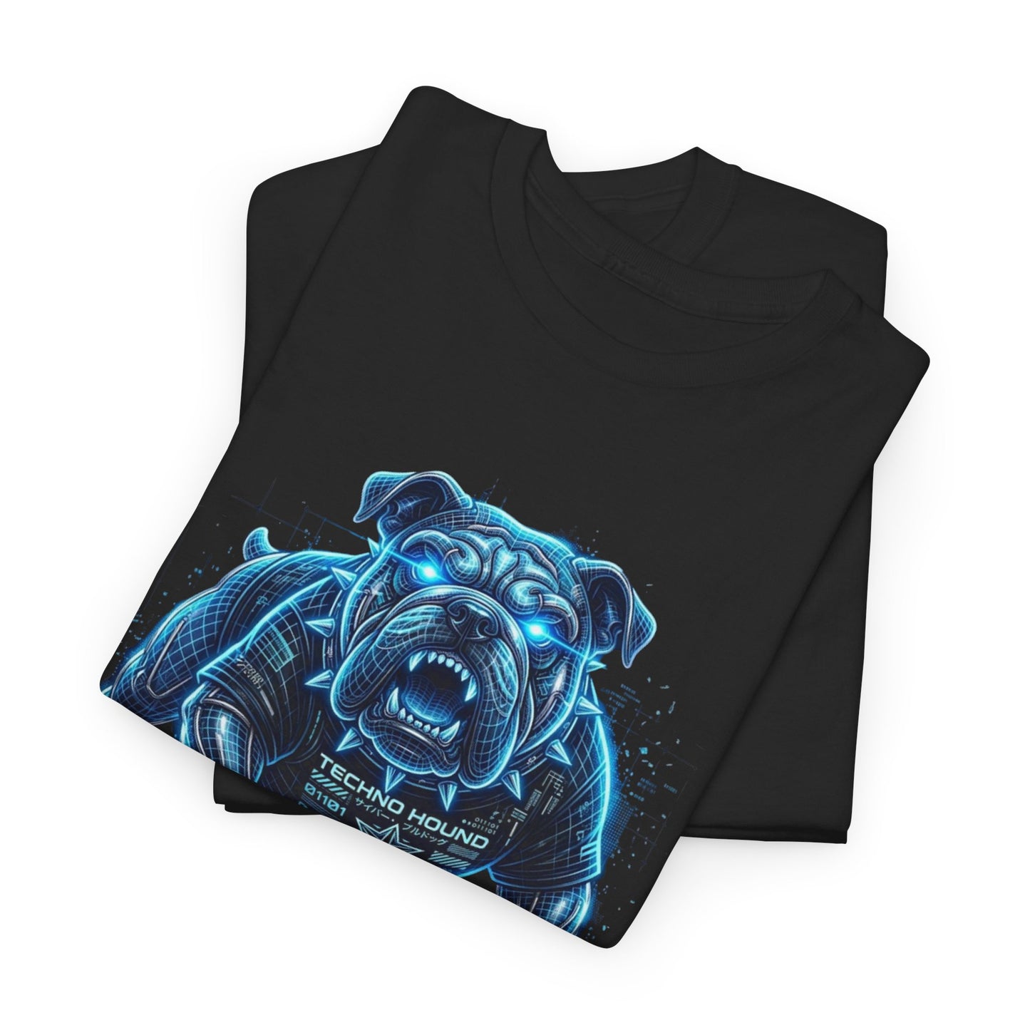 Wire Frame Bulldog Neon Graphic Men's Tee