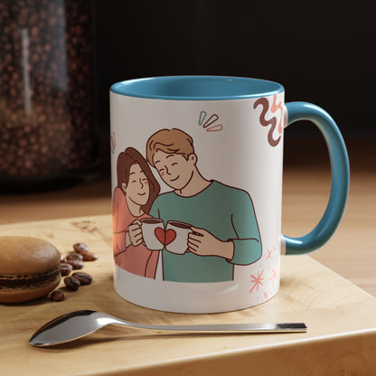 Cute Romantic Heart Design 11oz Mug