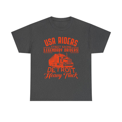 USA Riders Detroit Heavy Truck T-Shirt