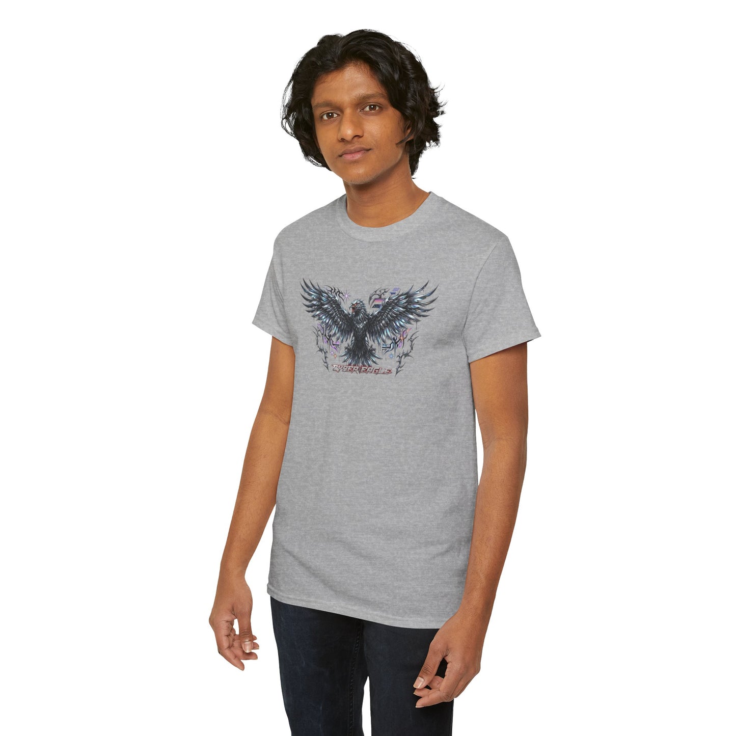 Chrome Eagle Wings Graphic Men's Tee