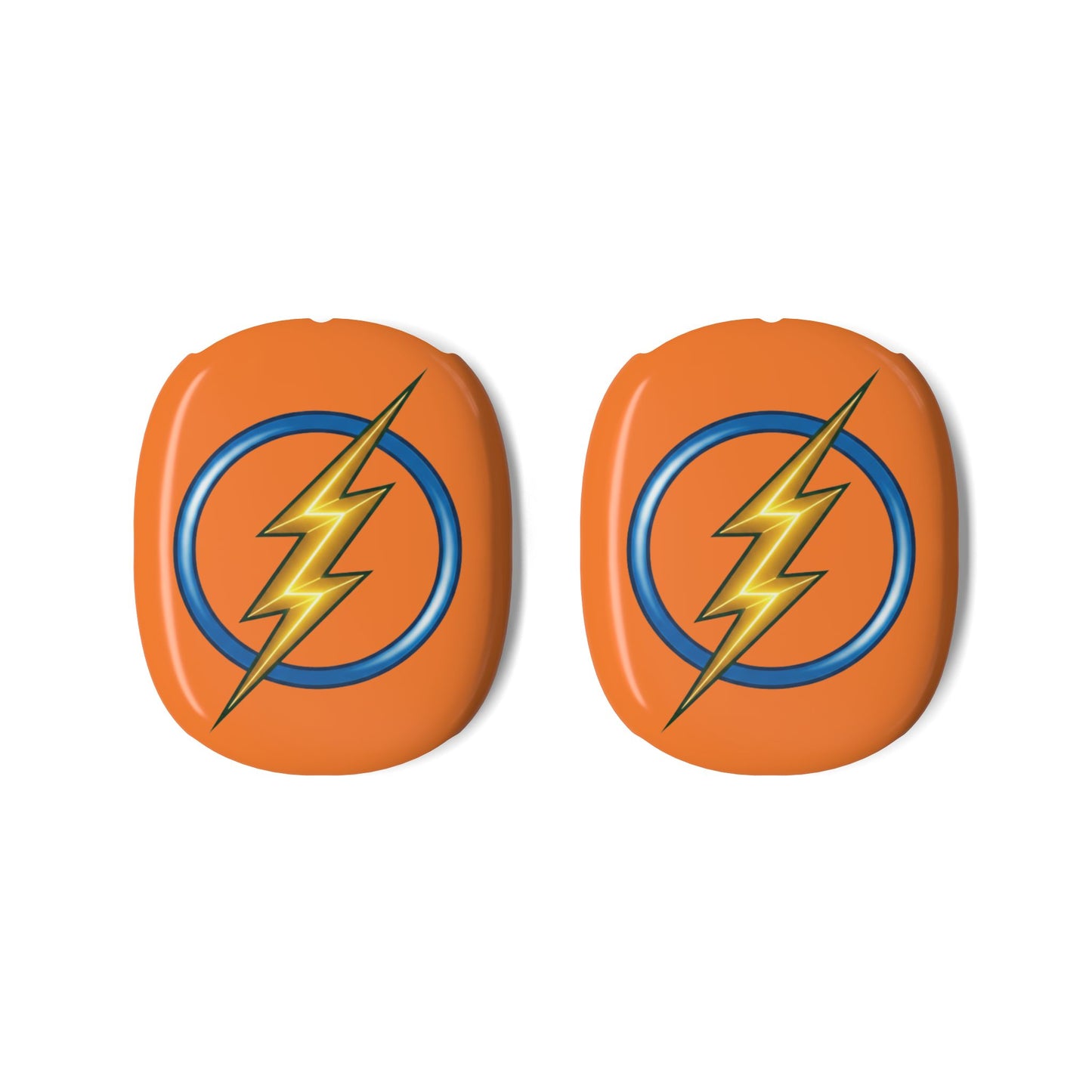 Lightning Bolt AirPods Max Shell Case Cover Gen 1 and Gen 2, Orange