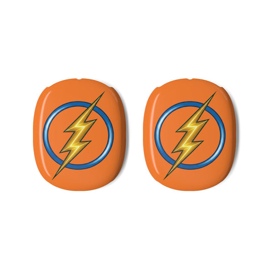 Lightning Bolt AirPods Max Shell Case Cover Gen 1 and Gen 2, Orange