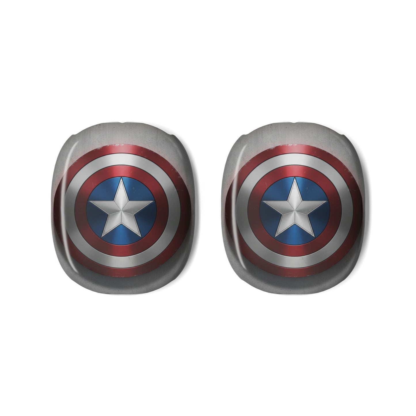 Captain Shield AirPods Max Shell Case Cover Gen 1 and Gen 2, Silver