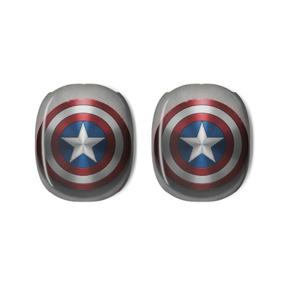 Captain Shield AirPods Max Shell Case Cover Gen 1 and Gen 2, Silver