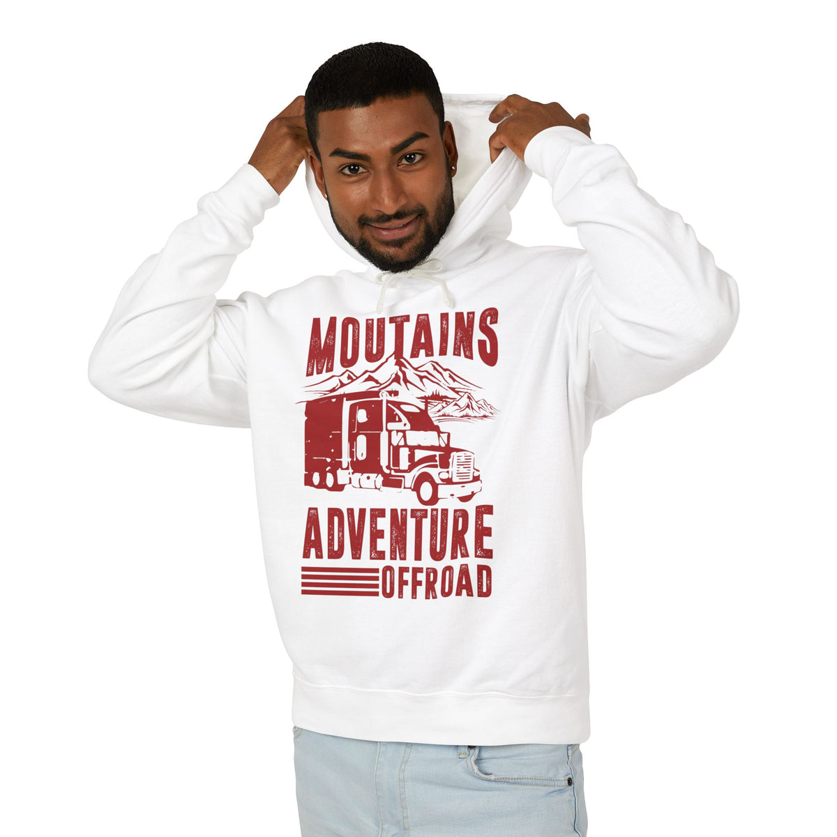 Mountains Adventure Offroad Lightweight Hooded Sweatshirt