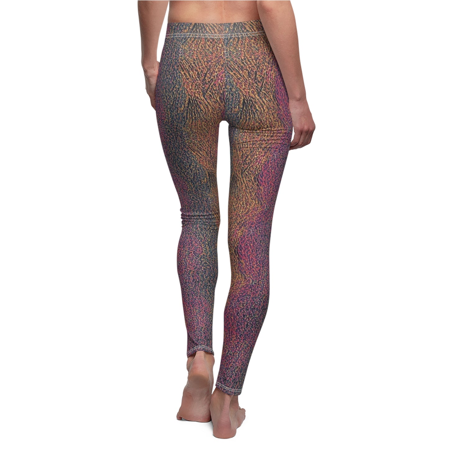 Abstract Earth-Tone Women's Leggings