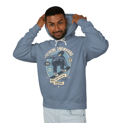 Extreme Snowboard Vintage Graphic Lightweight Hooded Sweatshirt