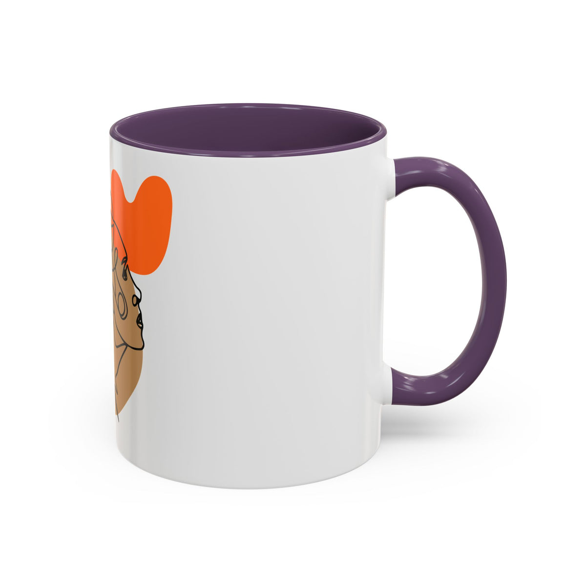 Abstract Line Art Woman Accent 110z Mug
