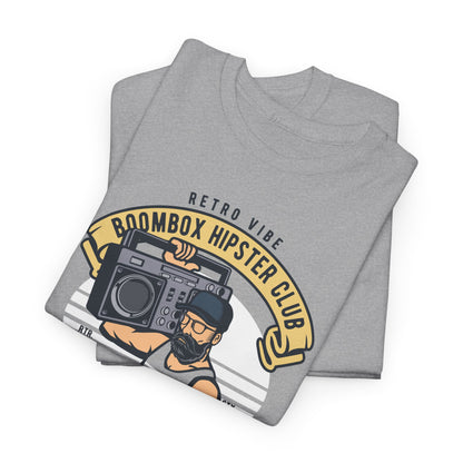 Retro Vibe Hipster Boombox Club T-Shirt