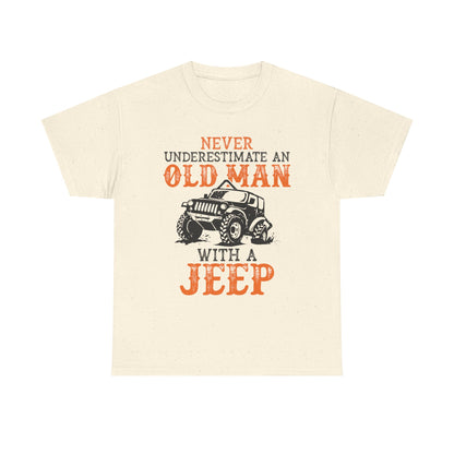Never Underestimate Old Man With Jeep T-Shirt