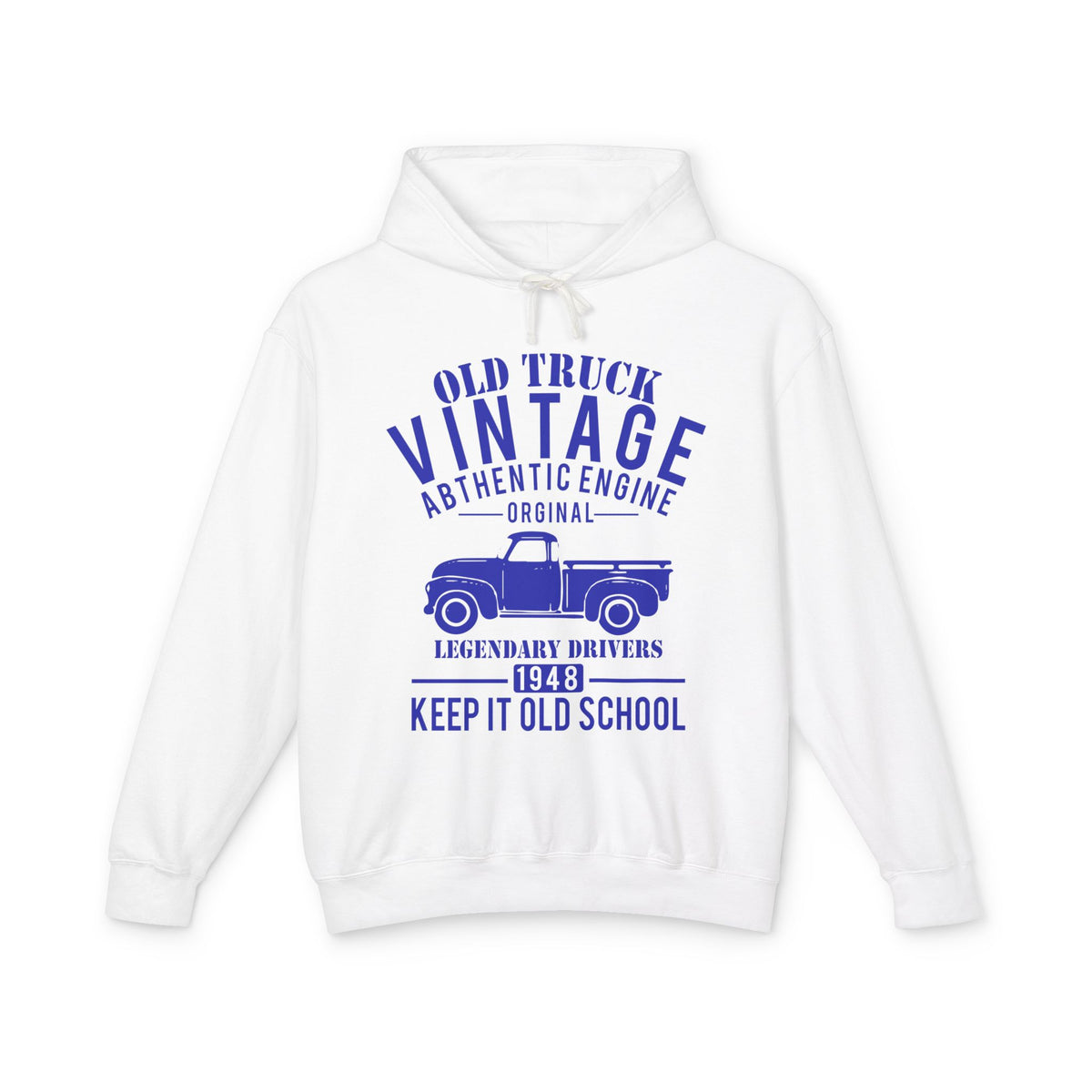 Old Truck Vintage Lightweight Hooded Sweatshirt