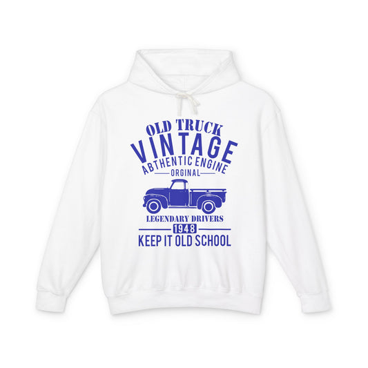 Old Truck Vintage Lightweight Hooded Sweatshirt
